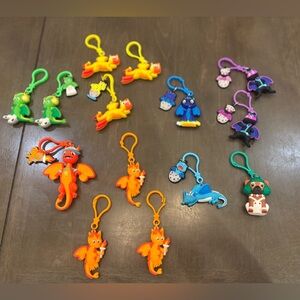 LOT OF 14 Kids Heart Challenge Clip Keychains For Sale
